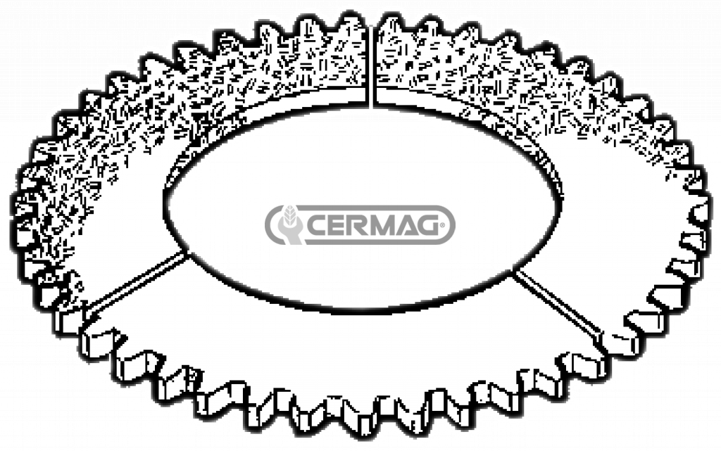 Ring for central clutch - external toothing - 392x142x15-54 teeth