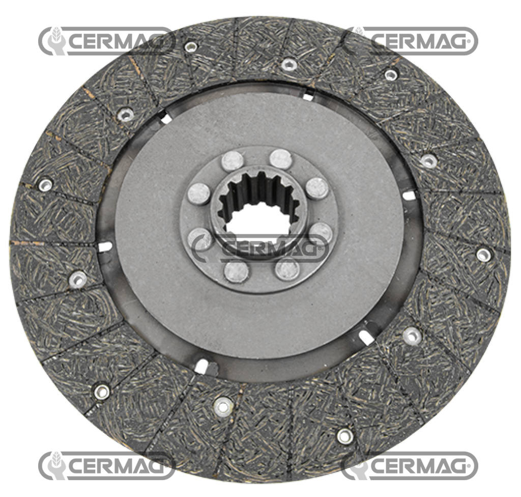 Rigid central clutch disc