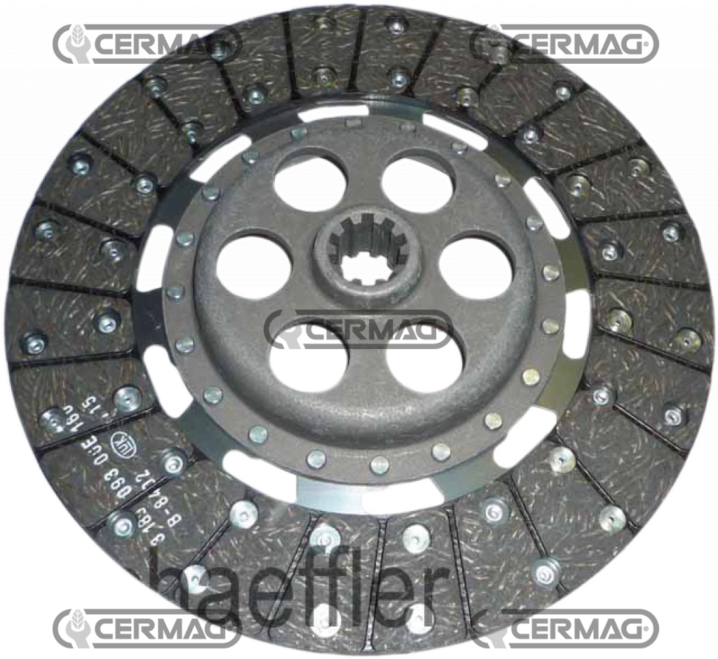 Central rigid clutch plate 273x178x3.529x23x4 - -10 grooves