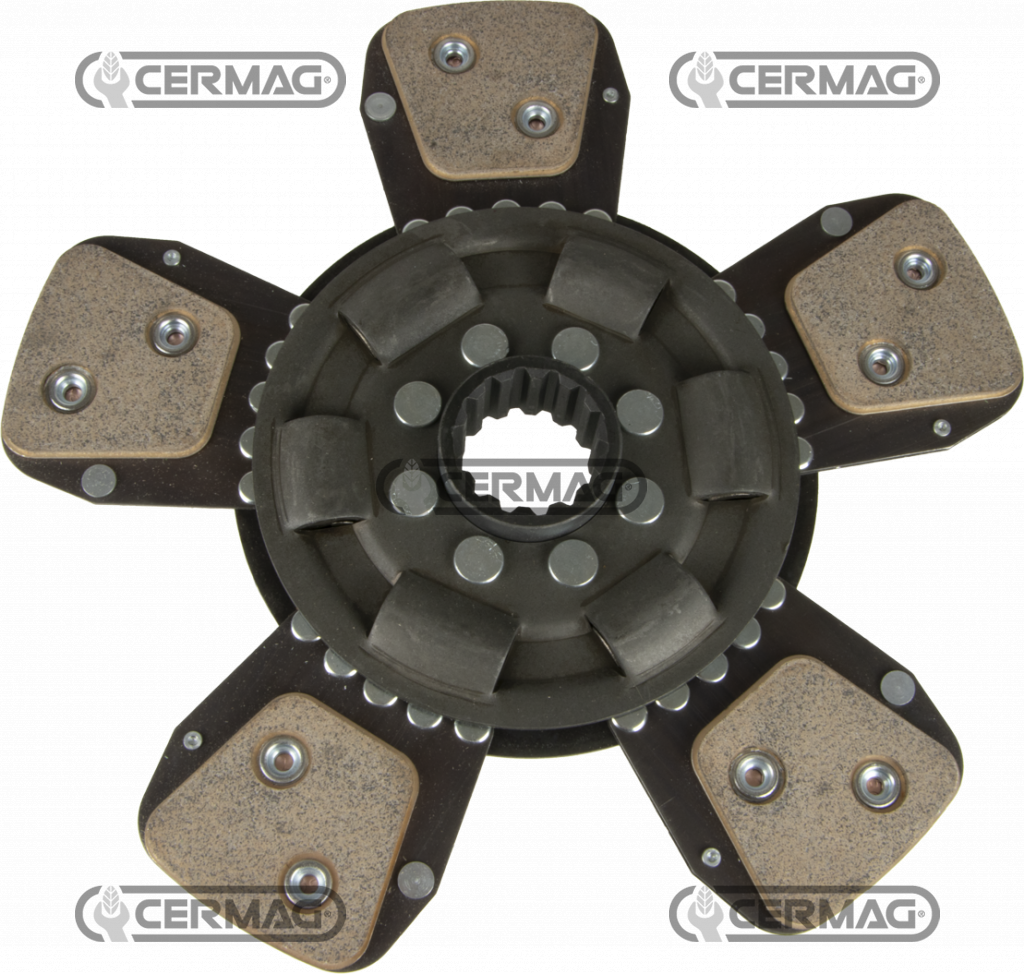 Central rigid cerametallic plate with tension springs and 5 vanes Ø 280 sintered 40x35EV - Z.14