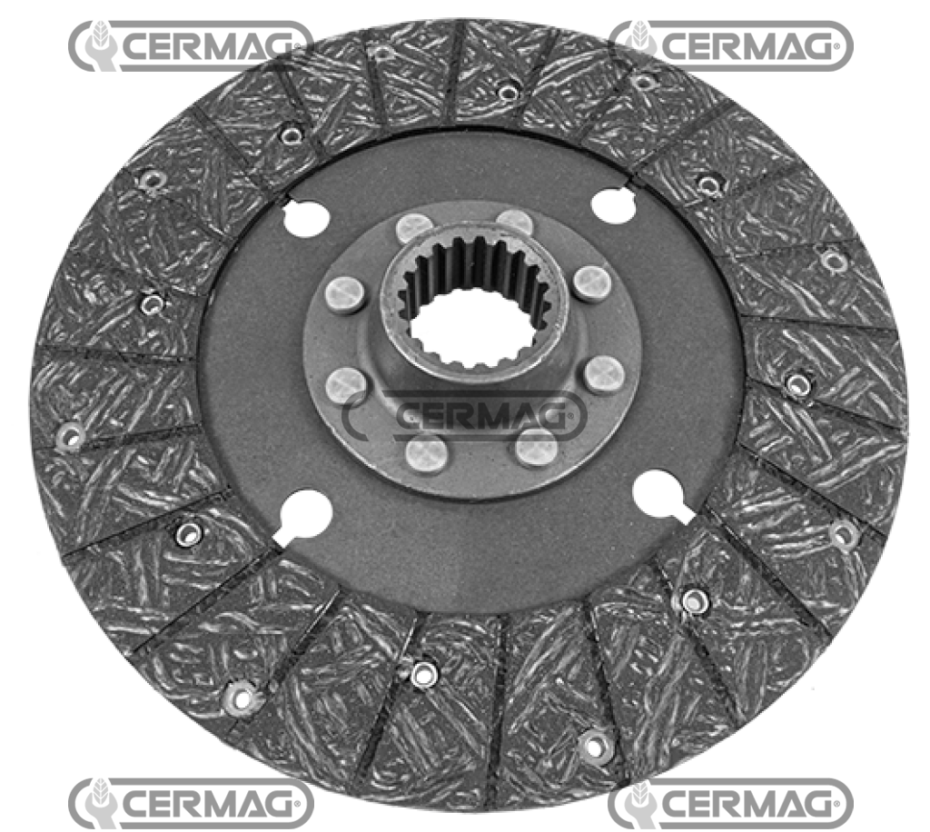 PTO clutch disc rigid