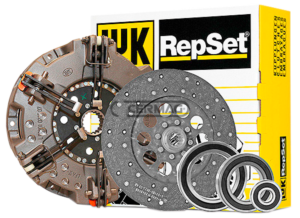 6-Hebel-Kupplungssatz mit zentraler Metallkeramikscheibe und Ø 310 mm PDF-Scheibe mit Lagern