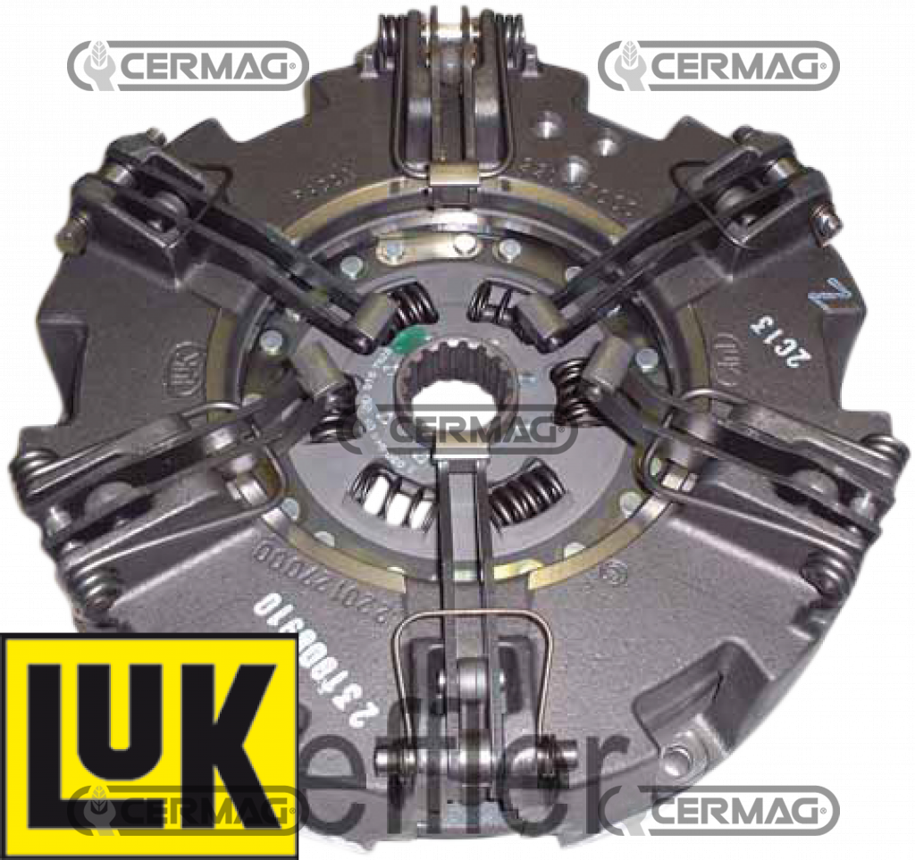 Meccanismo a 6 leve completo di disco centrale in ferodo senza il disco presa di forzaPiatto Ø 310 mm
