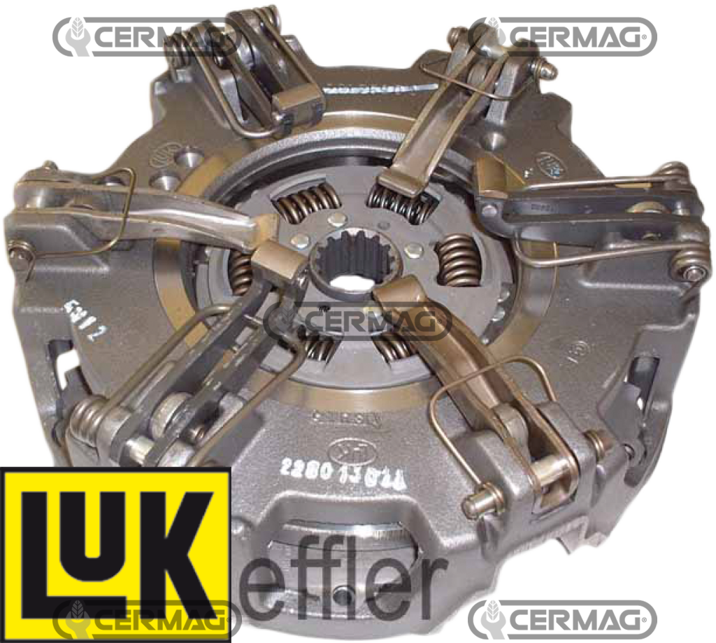 Mechanism with 6 levers complete with central plate Plate Ø 280 mm