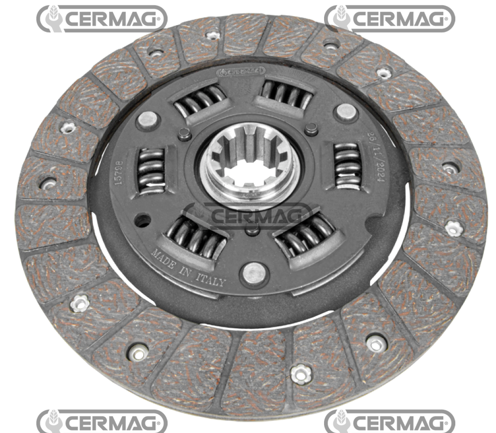 Disco frizione con molle parastrappi