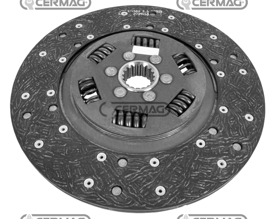 Disque embrayage avec ressorts