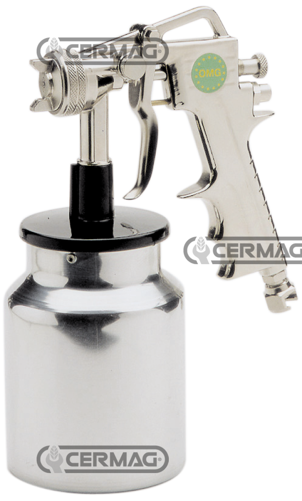 Aerografo con serbatoio inferiore