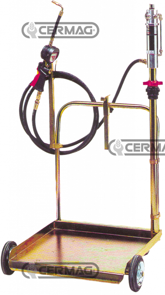 AIR-OPERATED PUMP FOR OIL WITH TROLLEY