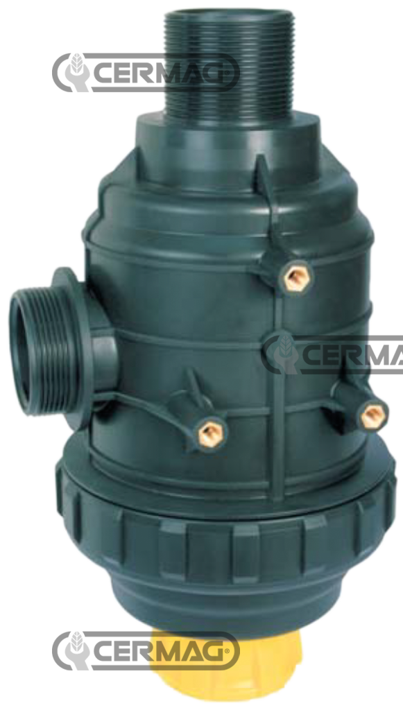 Suction filter with valve