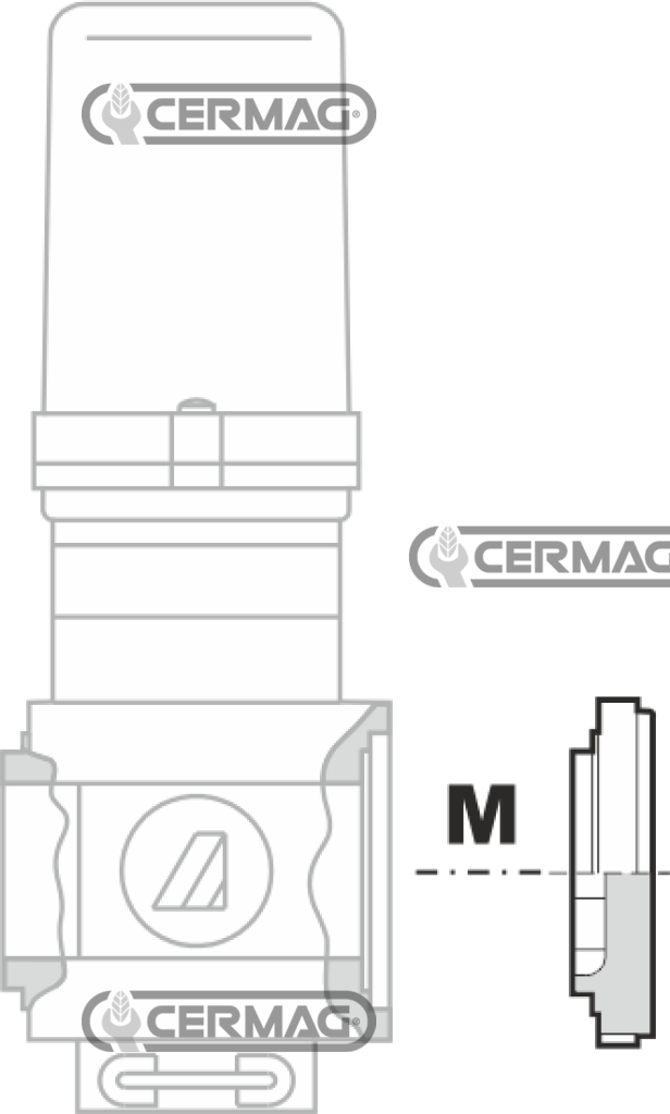 Bride fermée pour vannes des séries 463/863