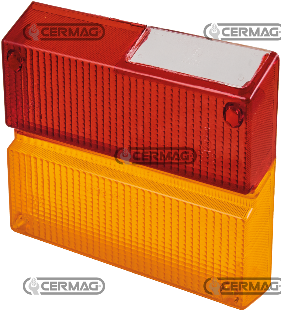 RODOVETRO POSTERIORE SINISTRO (ROSSO-ARANCIO)