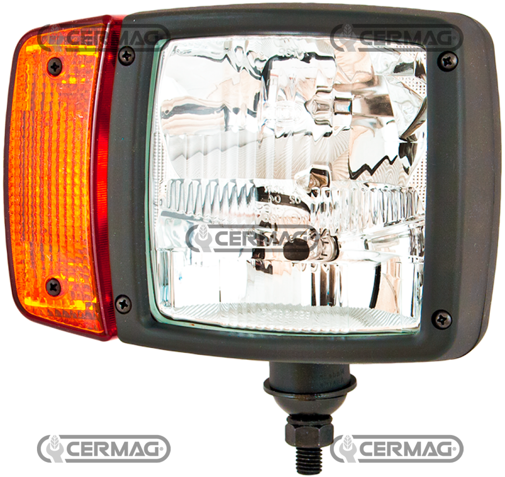 Hauptscheinwerfer komplett mit Glühlampen mit RECHTS-Blinker