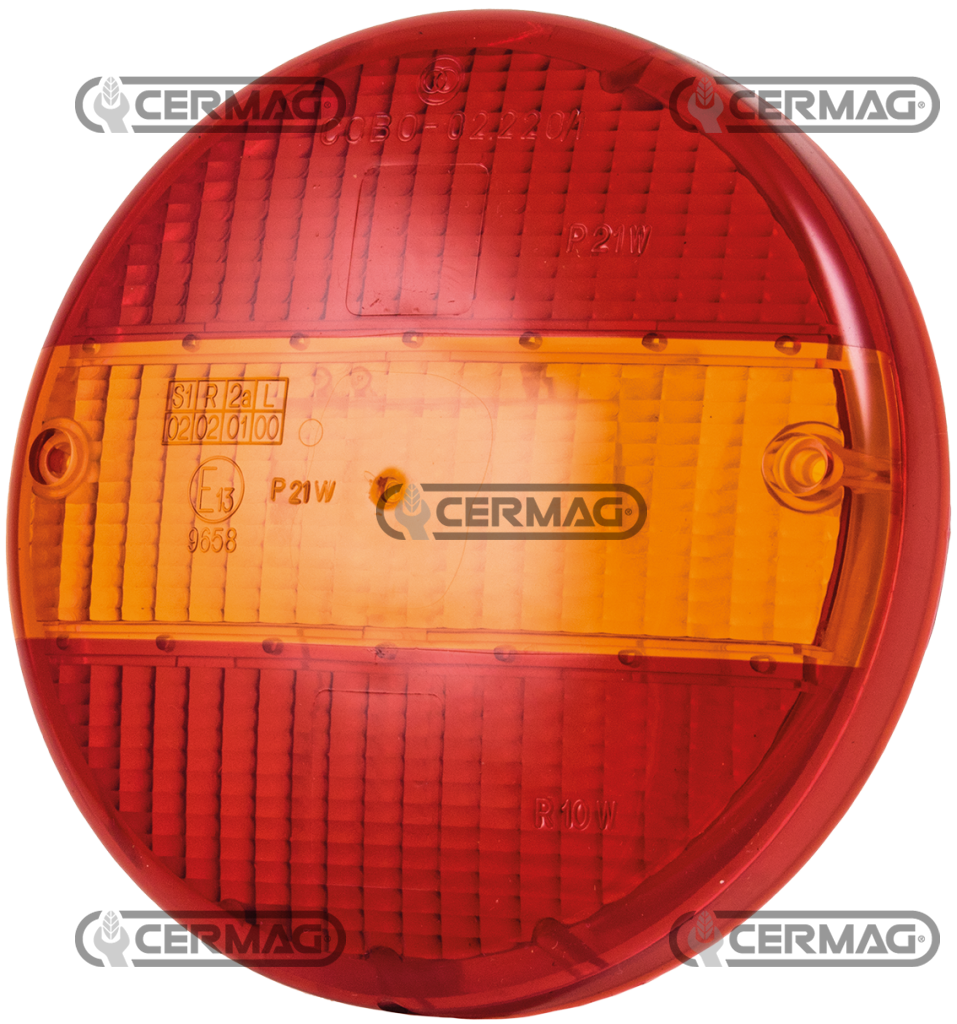 Right and left cover (red-orange)