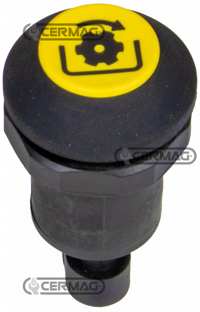 Button with PTO symbol