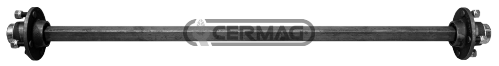 Axle without brake with 8 holes