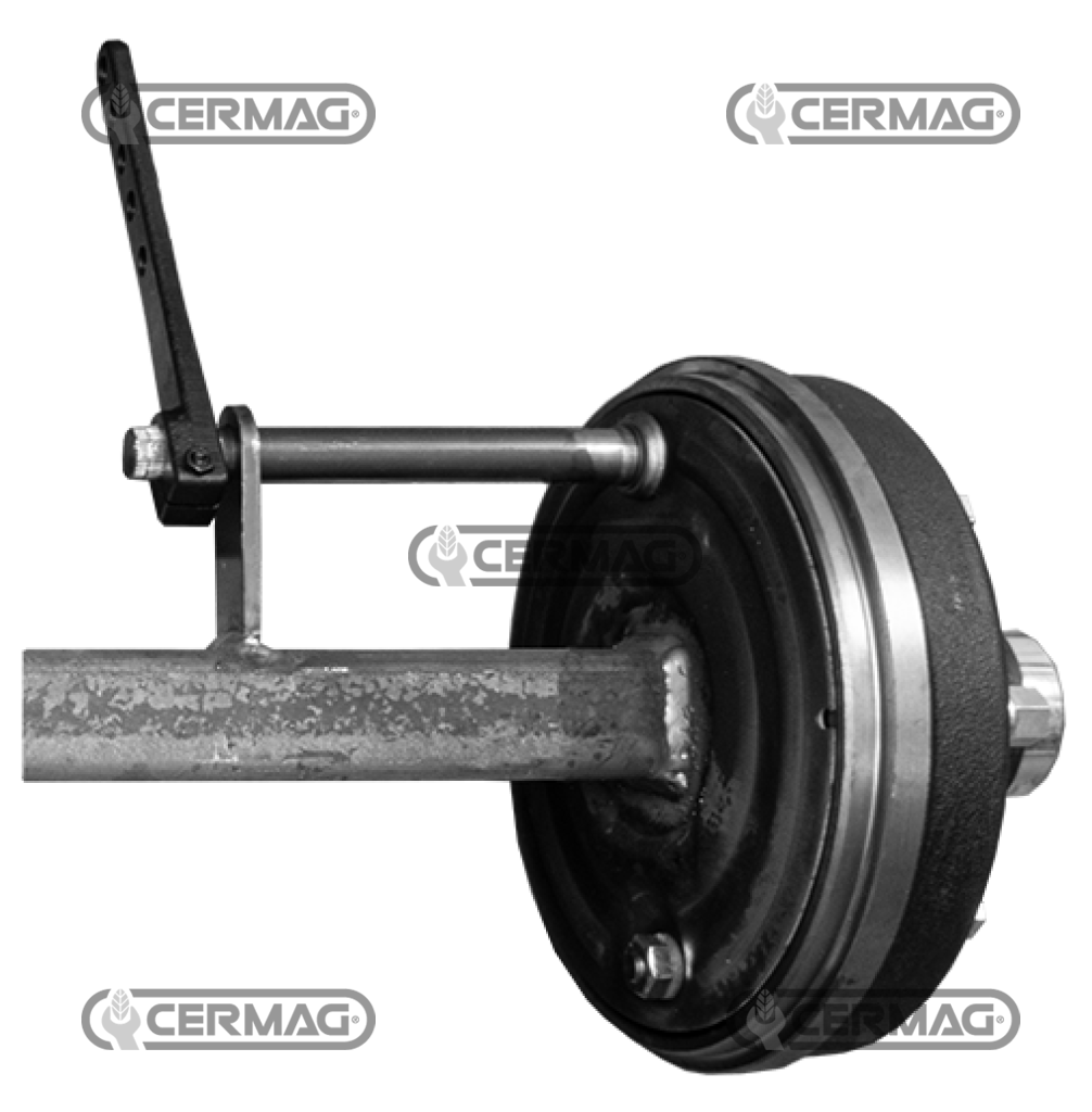 Demi-essieu avec frein