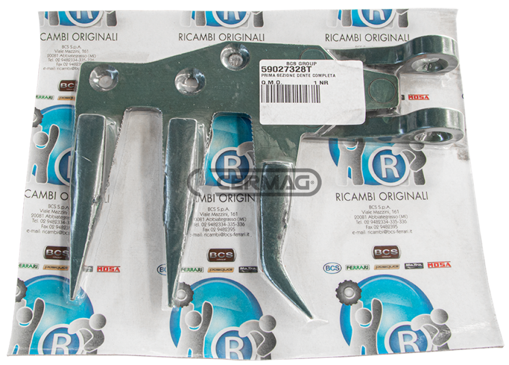 Prima sez. dente completo (fino alla macchina 4604) PER BARRE FALCIANTI BCS DUPLEX