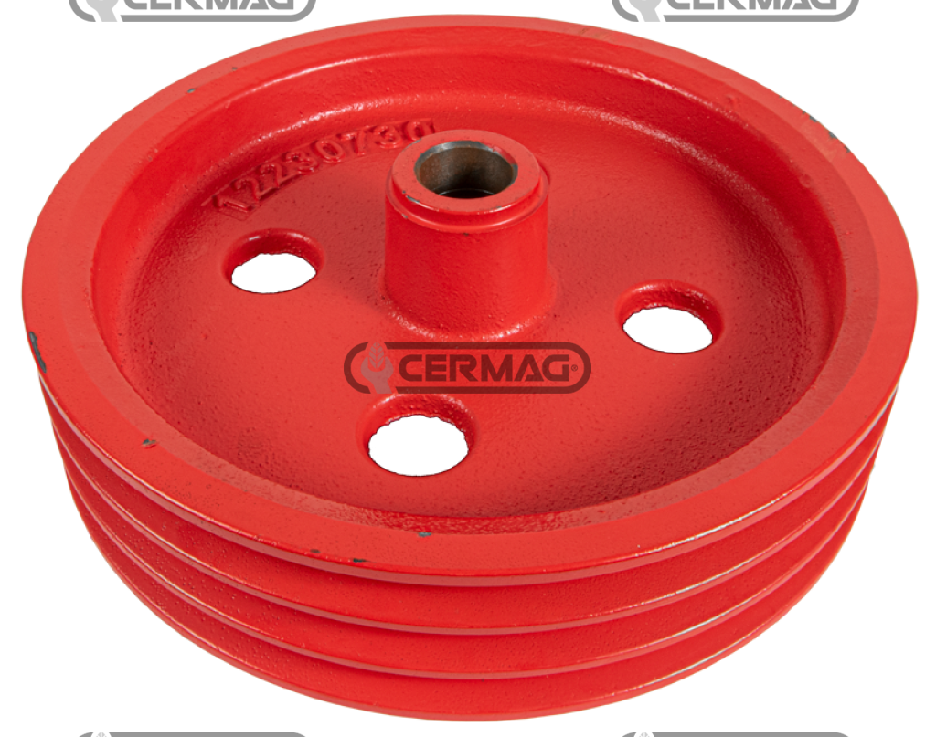 Puleggia motrice a 3 gole PER BARRE FALCIANTI GASPARDO FBR (DENTI SMONTABILI)