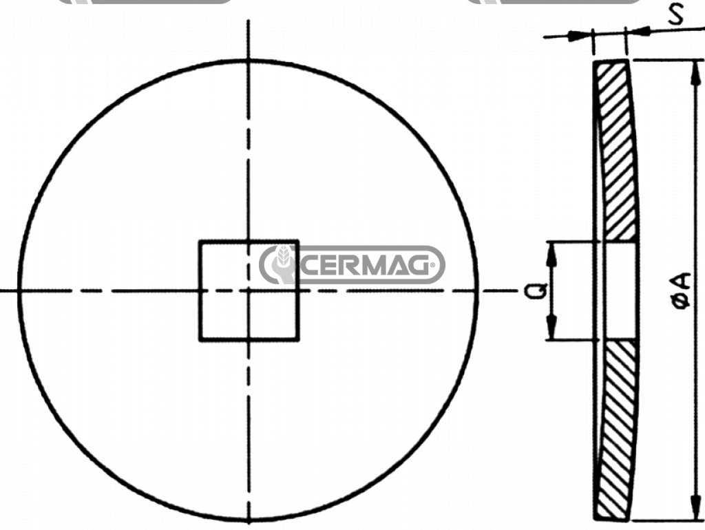 Convex flange for end of section
