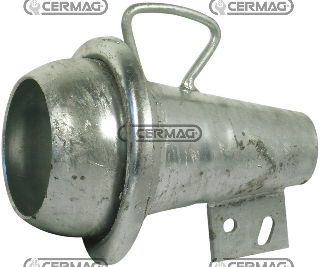 SEMIGIUNTO ZINCATO SFERICO MASCHIO CON CONO DRITTO