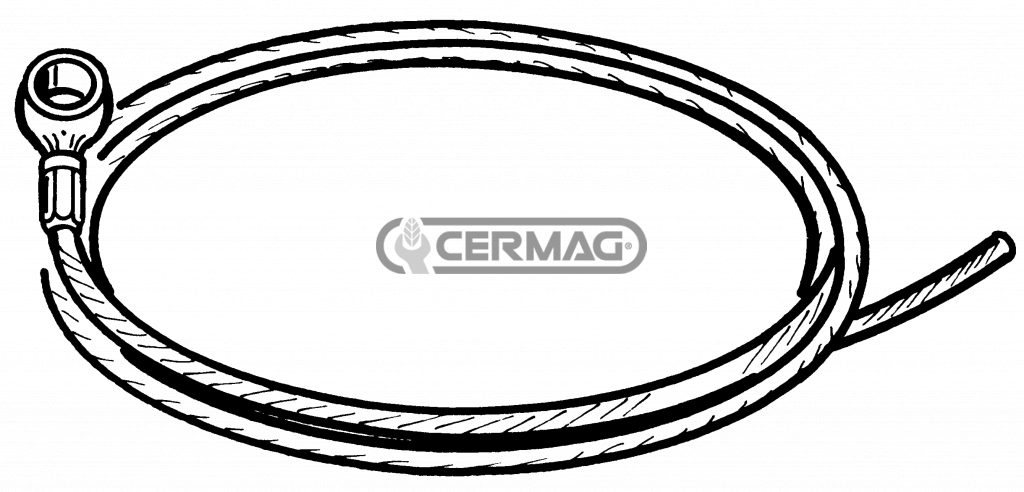 Kabel mit Öse für Bremse und Differential