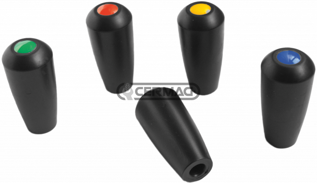 KNOB FOR LEVERS WITH COLOURED TOP