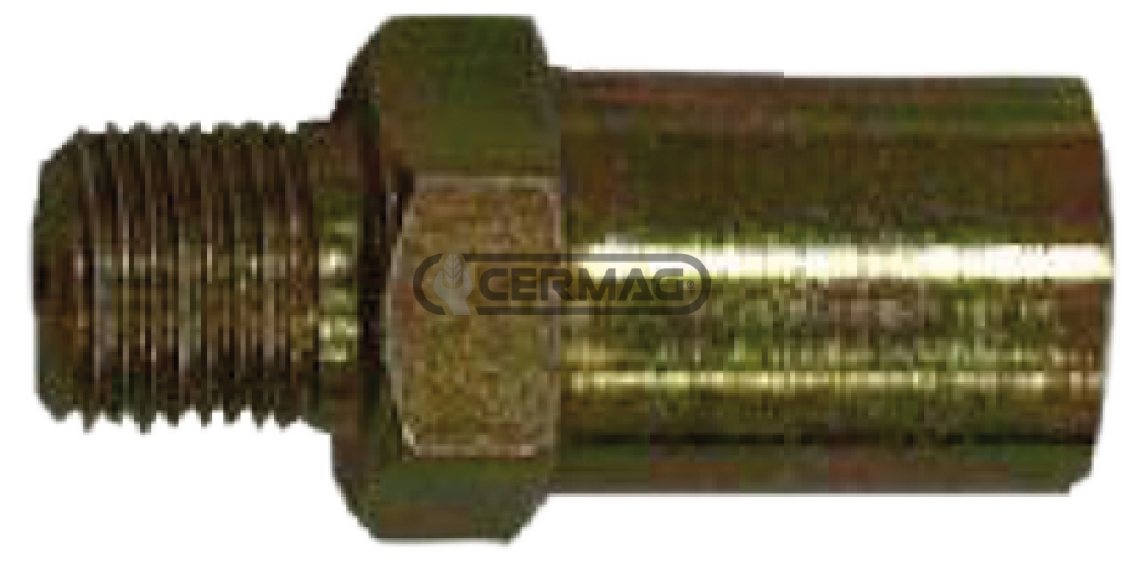 RACCORDO TESTA PIANA TUTTO FILETTO PER TUBO SAE J 1401