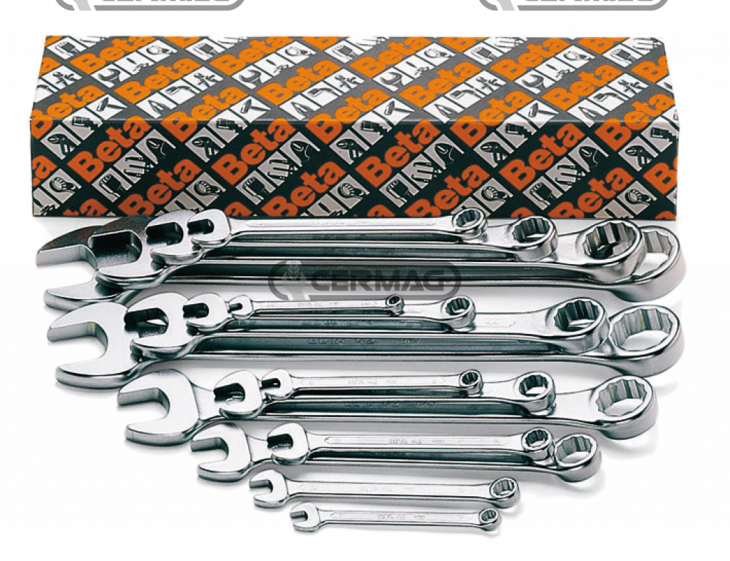 Set of 26 combination wrenches