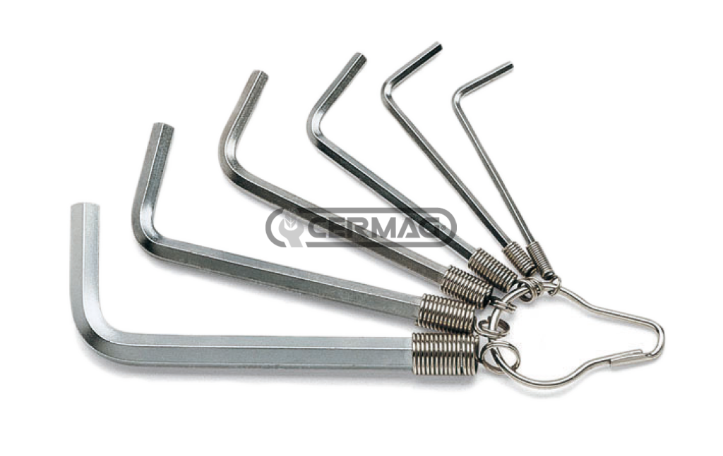 Set of 6 offset key wrenches