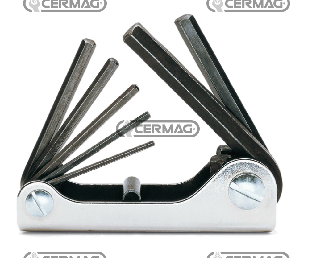 Satz von 7 Klauenschlüssel Brüniert