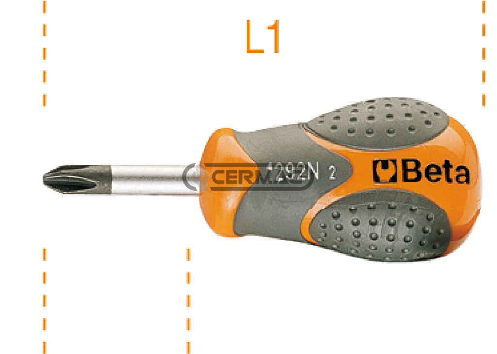 Giravite per viti con impronta a croce Phillips® tipo cortissimo