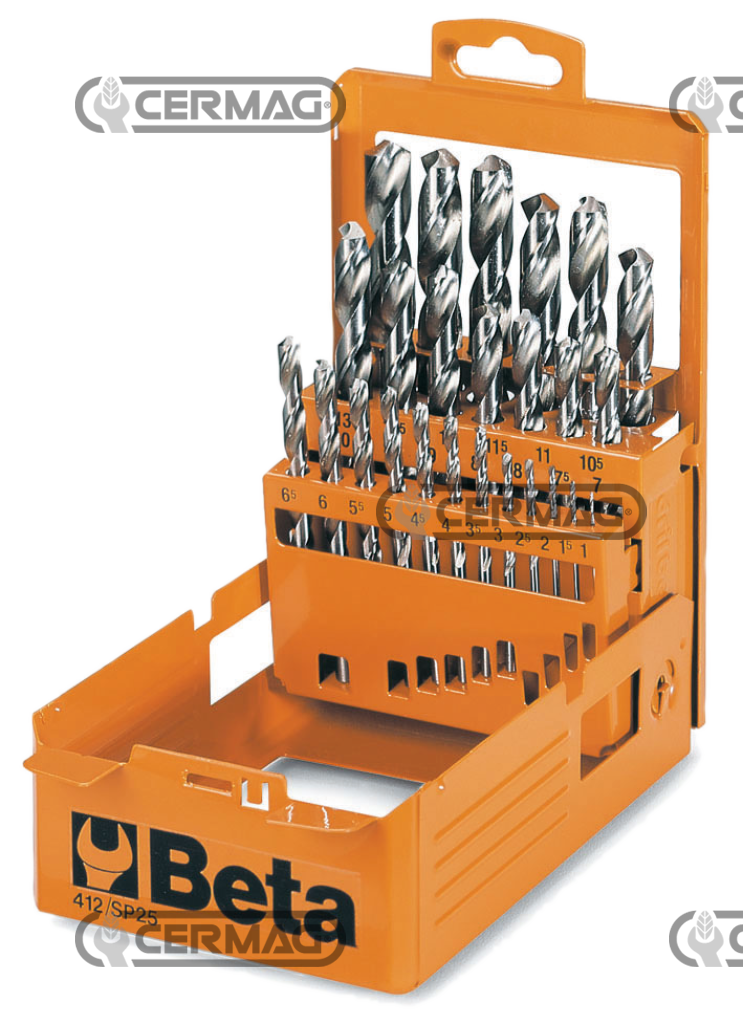 Spiralbohrer zylindrisch, kurze Serie, aus poliertem und geschliffenem HSS-Stahl
