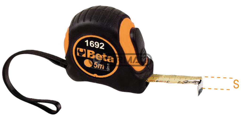 Flessometro con nastro in acciaio