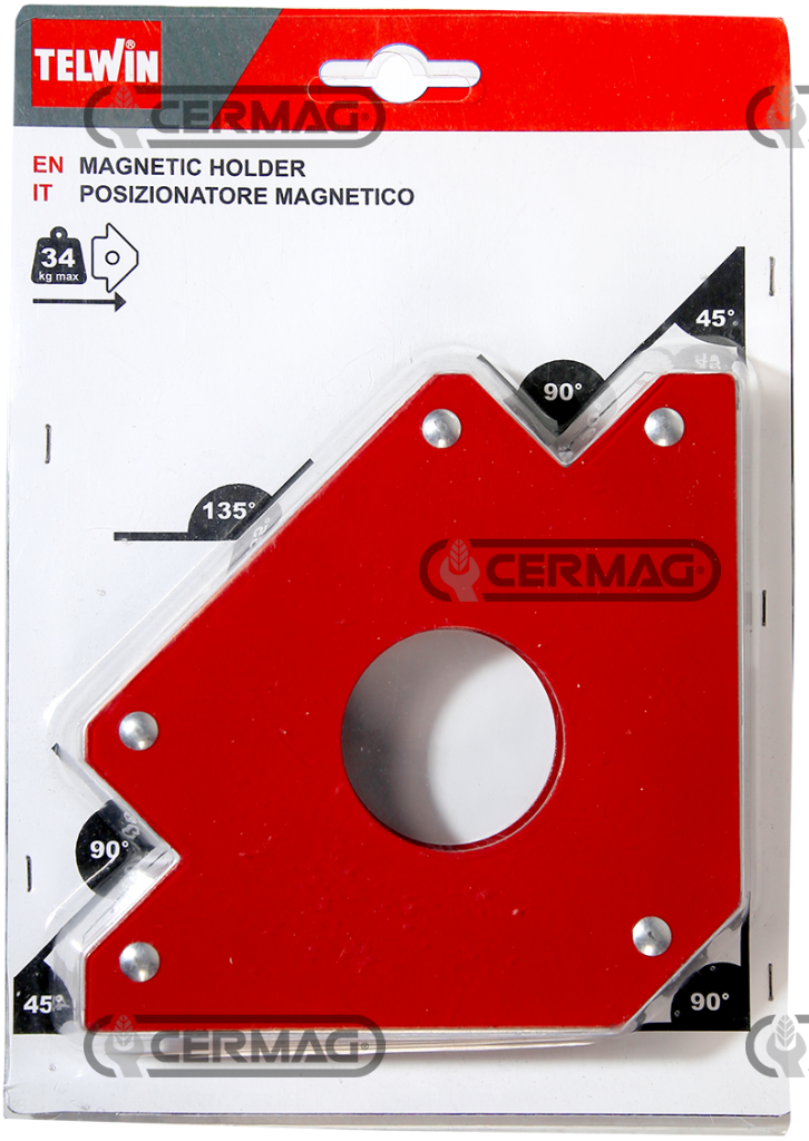 Magnetic holders max 34 kg          