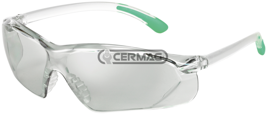 SONNENBRILLE, TRANSPARENT, KRATZFEST, GESPIEGELT