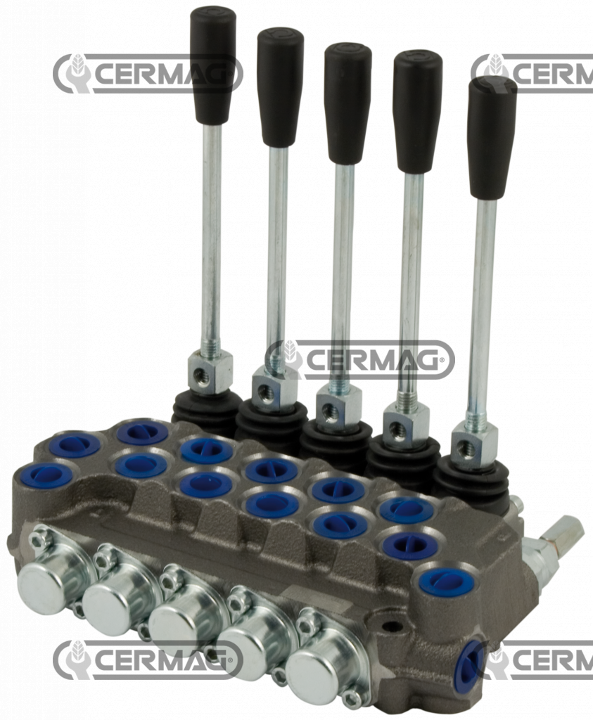 Monoblock valve 5 levers predisposed for CARRY OVER