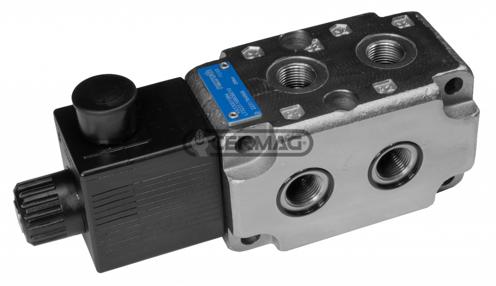 Electric diverter valve 6 ways series VS241/F flangeable