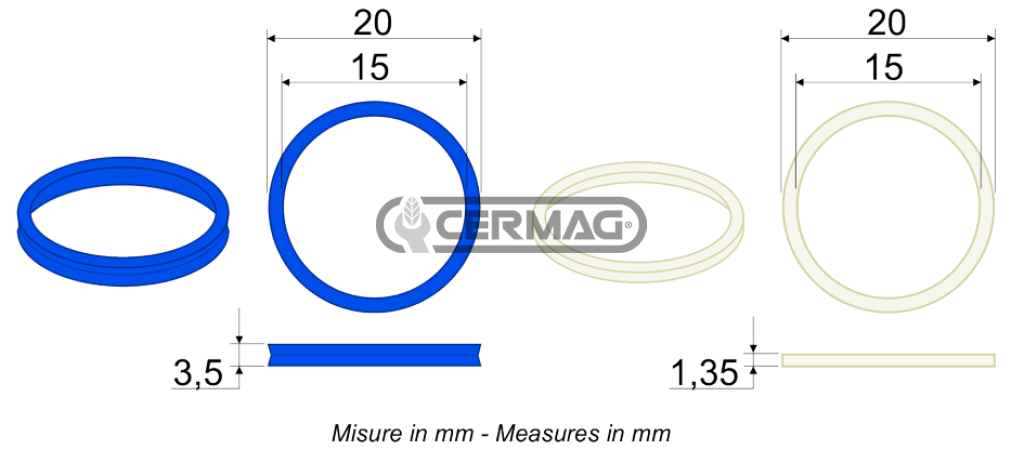 Gasket for male coupling