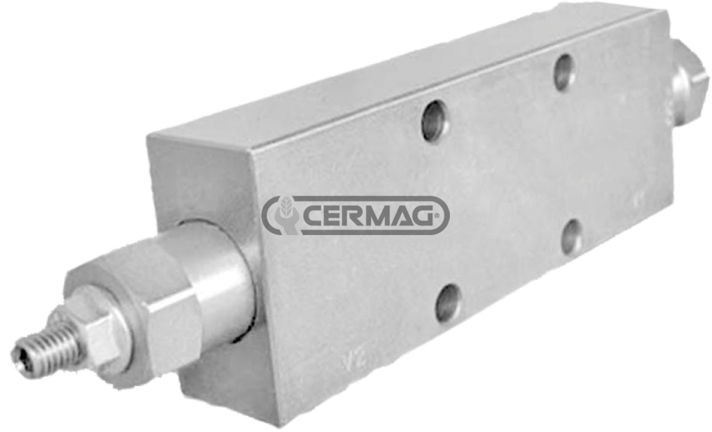 Soupape overcenter double effet à bride pour contrôle de descente