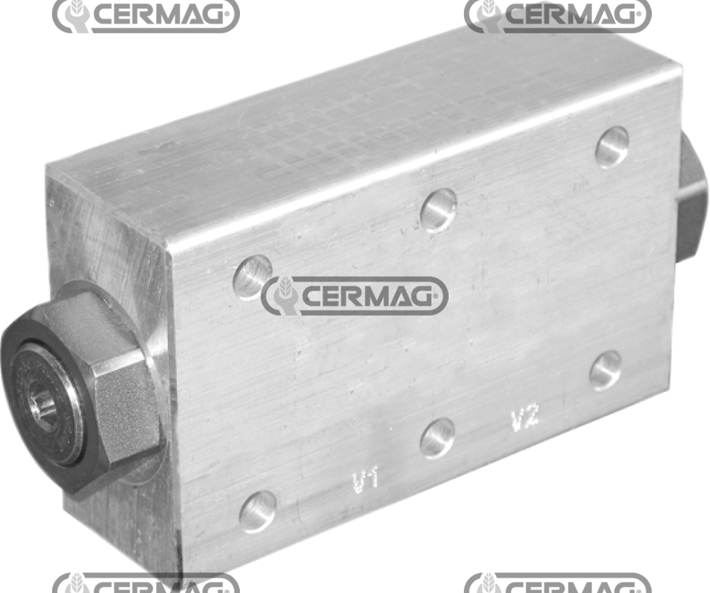 Soupape de blocage double à bride pour plateformes et stabilisateurs