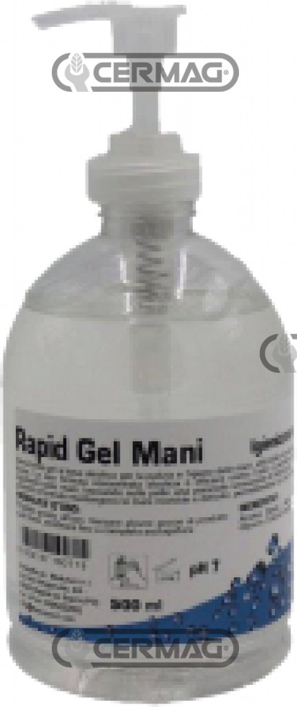 flacone di gel alcolico igienizzante per le mani - 500 ml (12 pz)   