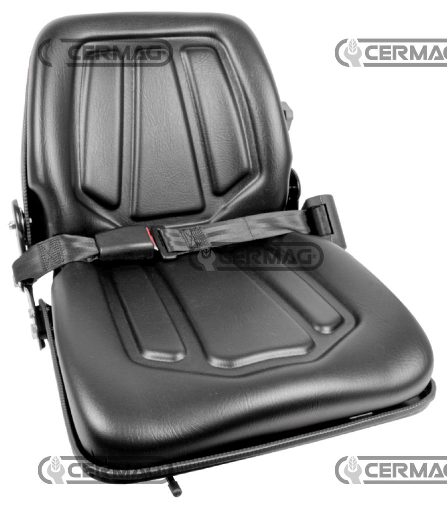 Sitz mit Mikroschaltern und Gurten