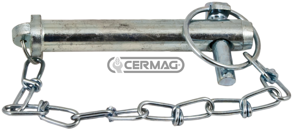 Axe avec chaîne et goupille