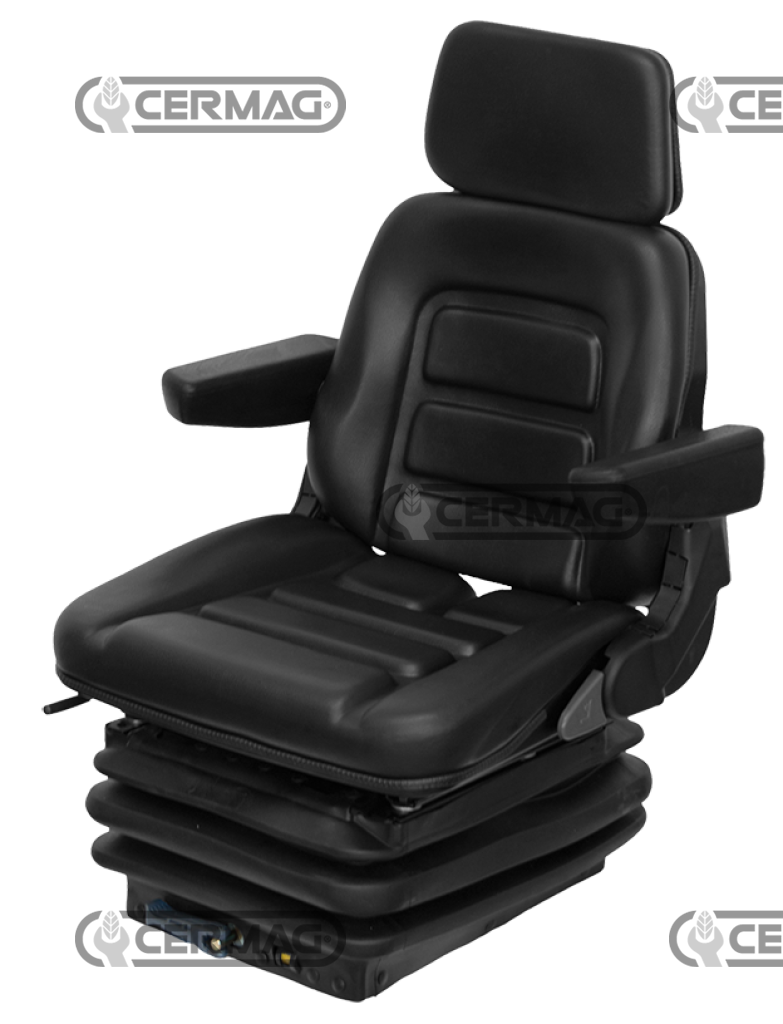 Mechanical PVC seat with armrests