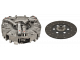 Meccanismo a 6 leve con 6 fori Ø10 completo di disco centrale metalceramico e disco PTO - Piatto Ø280mm (11