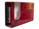 Right rear light with integrated triangular reflector
