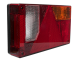 Right rear light with integrated triangular reflector