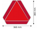 ALUMINIUM TRIANGLE FOR SLOW VEHICLES. CONFORMS TO REGULATION 