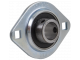 Bearing support with 2-hole sheet metal flange