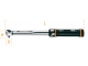 Snap-in torque wrench with reversible ratchet